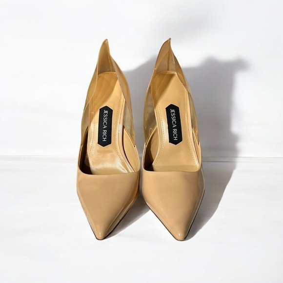 🌻NEW Jessica Rich Angelica Nude Color Sole Pointed Toe Pump Size 40 US Size 10 - Picture 4 of 10